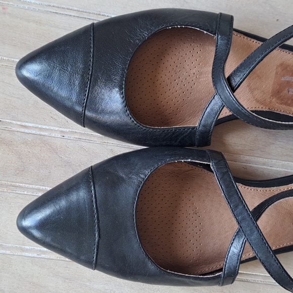 Corso Como Black Flats with Ankle Strap - Picture 2 of 11